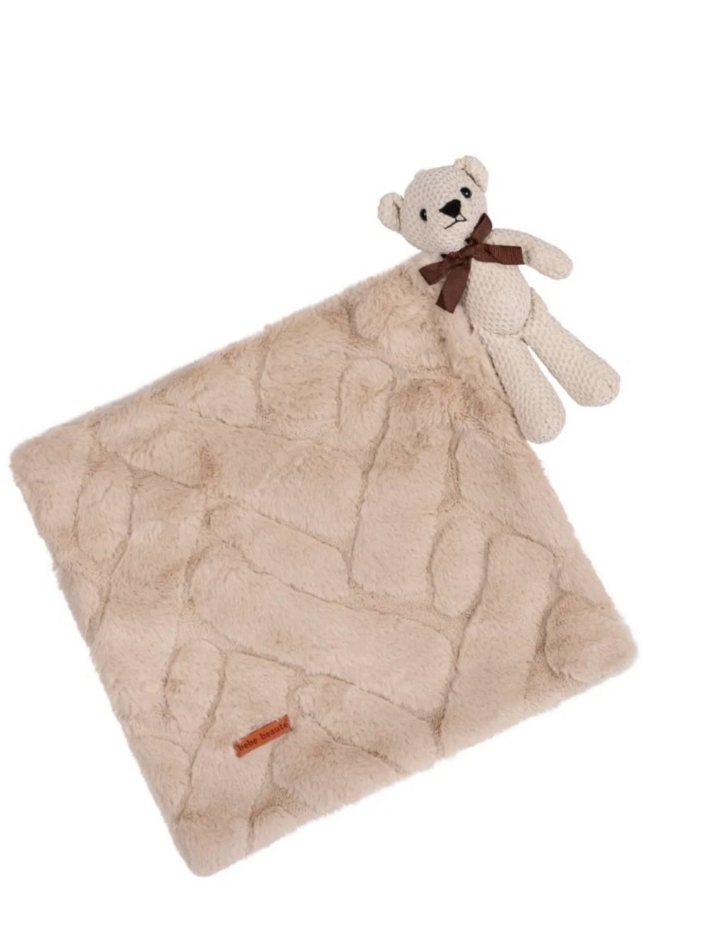 Bebe Beaute Mini Fuzz Blanket Lovey NWT